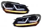 OSRAM Faruri LED Osram Black cu semnal dinamic pentru VW Golf 6 VI 2008-2012 (LEDHL102-BK)