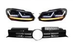 OSRAM Faruri LED Osram negre cu semnal dinamic si grila R20 pentru VW Golf 6 VI (COLEDHL102BKGTI)