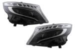 KITT Specials Faruri LED negre pentru Mercedes V-Class W447 Vito 2014-2017 (HLMBW447LED)