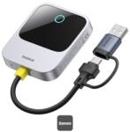 BASEUS Adaptor carplay wireless Baseus SafeJourney, transforma conexiunea Apple carplay cu fir in wireless, BT 5.0, conexiune auto USB Type-C sau USB, C10745100813-00 (Gri) (C10745100813-00)