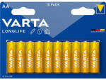 VARTA Elem, AA ceruza, 10 db, műanyagmentes, VARTA "Longlife (VELEAA10R) - fiorex