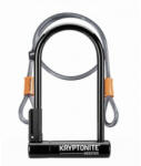 Kryptonite Keeper STD kulcsos U-lakat + hurokkábel 180317