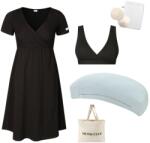  Szett a kényelmes szoptatás megkezdéséhez All black & Pastel menta, M-es méretű ruházat