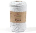 Patent's ReTwisst Macrame String makraméfonal, 3 mm, 250 g - 01, fehér