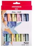 Royal Talens Amsterdam akrilfesték készlet - 12x20 ml, pasztell színek