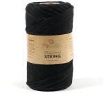 Patent's ReTwisst Macrame String makraméfonal, 3 mm, 250 g - 02, fekete