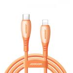 JOYROOM Cablu Date si Incarcare USB-C - Lightning Joyroom S-A59 Vibrant, 30W, 1.2m, Portocaliu - evomag