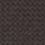  Patchwork bőrmintázat - egymást átfedő szőtt és varrott 3D "bőr"rombuszok antracitszürke és fekete tónus tapéta (TA25075)