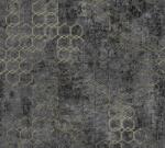  As-Creation New Walls/Black is Beautiful 37424-6 URBAN GRACE Geometrikus grafikus sötétszürke antracit arany fénylő mintarajzolat tapéta (37424-6)