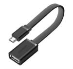 UGREEN US133 USB aljzat - microUSB Adapter, 15cm, fekete (US133)