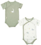 Bimbidreams Комплект бодита с къс ръкав Bimbidreams - Trex, 2 броя, 0-1 м, White/Green (8499000799304) - ozone