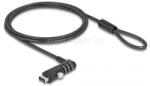 Navilock Laptop biztonsági kábel A-típusú USB csatlakozó felülethez kombinált zárral (NAVILOCK_20916) (NAVILOCK_20916)