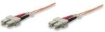 IC Intracom Intellinet 515818 cabluri din fibră optică 1 m SC OM1 Multicolor, Portocală (515818)