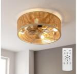 Brilagi - Ventilator de tavan 4xE27/40W/230V, Ø 50 cm, bambus, telecomandă inclusă (BG4019)