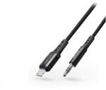 ACEFAST Lightning - 3, 5 mm jack audio kábel 1, 2 m-es vezetékkel - ACEFAST C1-06 Ace HI-FI AUX Audio Cable - fekete (Apple MFI en