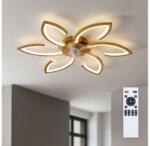 Brilagi - Ventilator de tavan cu LED dimabil, 34W/230V, diametru 78 cm, auriu + telecomandă (BG4022)