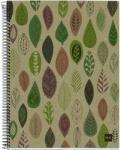 Miquelrius Ecoleaves A5 4x30lapos kockás spirálfüzet (A15289ELE27)