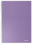 Esselte Spirálfüzet, A5, kockás, 80 lap, ESSELTE "Colour'Breeze", levendula (E628469)