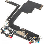 Aftermarket Banda cu Conector Incarcare - Microfon Apple iPhone 15 Pro, Negru - gsmboutique