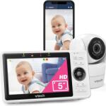 VTech Monitor video pentru bebelusi VTech VM901-1W, camera WiFi, 5 inch, 1080P, unghi larg 120 (VM901-1W-V2) Aparat supraveghere bebelus