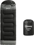 Outsunny Sac de Dormit Individual Ultraușor pentru Bărbați, Spațios, Termic, pentru Drumeții, Pescuit, Camping Outdoor | Aosom Romania (A20-586V00BK) Sac de dormit