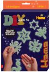Hama Set Creativ Hama cu 1500 Perle Stralucitoare, 3 Placi si Model (103414)