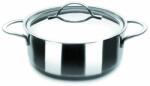 ibili Caserola cu capac Ibili Noah 605020, inox, diametru 20 cm, culoare neagra (605020)