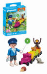 Playmobil - Jucarie de rol Plimbarea animalelor cu locomotiva (PM71951) - roua