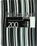 Pukka Pad Jotta Pad A5 PP 200 oldalas vonalas spirálfüzet csíkos fekete (A15551021)