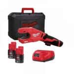 Milwaukee Tăietor de țevi din oțel inoxidabil Milwaukee M12 PCSS-202C M12 RAPTOR, cu doi acumulatori 12V 2 Ah (4933479242)