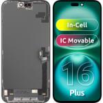 ZY Display cu Touchscreen ZY pentru Apple iPhone 16 Plus, cu Rama, Versiune LCD In-Cell IC Movable, Negru - gsmboutique