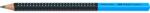 Faber-Castell Jumbo Grip háromszögletű kéttónusú HB grafitceruza fekete-kék (FC511910)