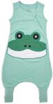 BabyBliss Sac de dormit cu picioare BabyBliss - BlissJump, Tog 1.0, 6-18 luni, Patch Broscuță Mint (BLISS-JMP-0028)