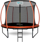 INLEA ULTIMATE Jump Trambulin belső védőhálóval 250 cm - narancssárga (IN01-0008) - pepita