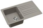 Evido Home 45S gránit mosogató, 765 x 460mm, platina (442065) - pepita