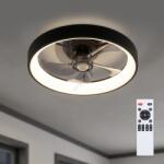 Brilagi - LED димируем таванен вентилатор LED/34W/230V Ø 50 см, черен + дистанционно управление (BG4011)