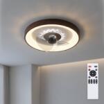 Brilagi - LED димируем таванен вентилатор LED/34W/230V Ø 46 см кафяв + ДУ (BG4013)