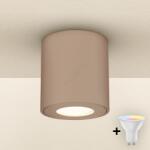 Brilagi - LED RGBW димируемо осветително тяло за баня MIA 1xGU10/4, 8W/230V 84x80 mm бежово IP54 (LEDBG2279)