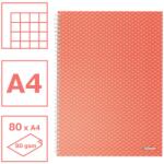 Esselte Colour Breeze spirálfüzet A4 kockás korall (628478)