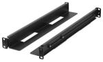 Lanberg 397-680 mm állítható rack sín készlet , 1U, fekete AK-1901-B (AK-1901-B)