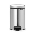 Brabantia Cos de gunoi cu pedala Brabantia NewIcon 649003, 3 L, Inchidere usoara, Baza antiderapanta, Rezistent la amprente, Inox Mat (649003) Cos de gunoi