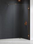 NEW TRENDY Eventa Copper Brushed perete cabină de duș walk-in 90 cm cupru periat/sticla transparentă EXK-8159 (EXK8159)