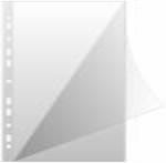 DONAU Folie protectie "L" pentru documente A4, 150 microni, 50 buc/set, DONAU - cristal (DN-1768950KG150-00) - forit