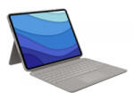 Logitech Combo Touch iPad Pro 12, 9' tok QWERTY UK billenytűzettel homok (920-010222) (920-010222)