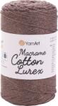 Yarn Art Macrame Cotton Lurex 2 mm 205 m 736 Șnur (Macrame Cotton Lurex 736)