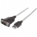 Manhattan USB to Serial/RS232 Conveter USB/RS-232, M/M, 225Kbps, 0.45m
