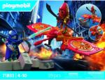 Playmobil Erou cu Dronă vs. Ninja Răufăcător Figurina
