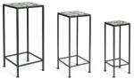 Bizzotto set de mobilier din oțel acoperit cu pulbere 99KK-MMU0CF_MLC (806172) Masa de cafea