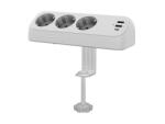 Valueline Prelungitor cu 3 x Schuko + 1 x USB-C + 2 x USB-A 1.5m Alb montare birou, Value 19.99. 1034 (19.99.1034-5)