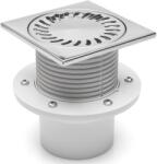 MCH Chudej Sifon de pardoseala MCH cu iesire verticala DN 110 H reglabil, complet din otel inox cu guler flansa (MCH.441)